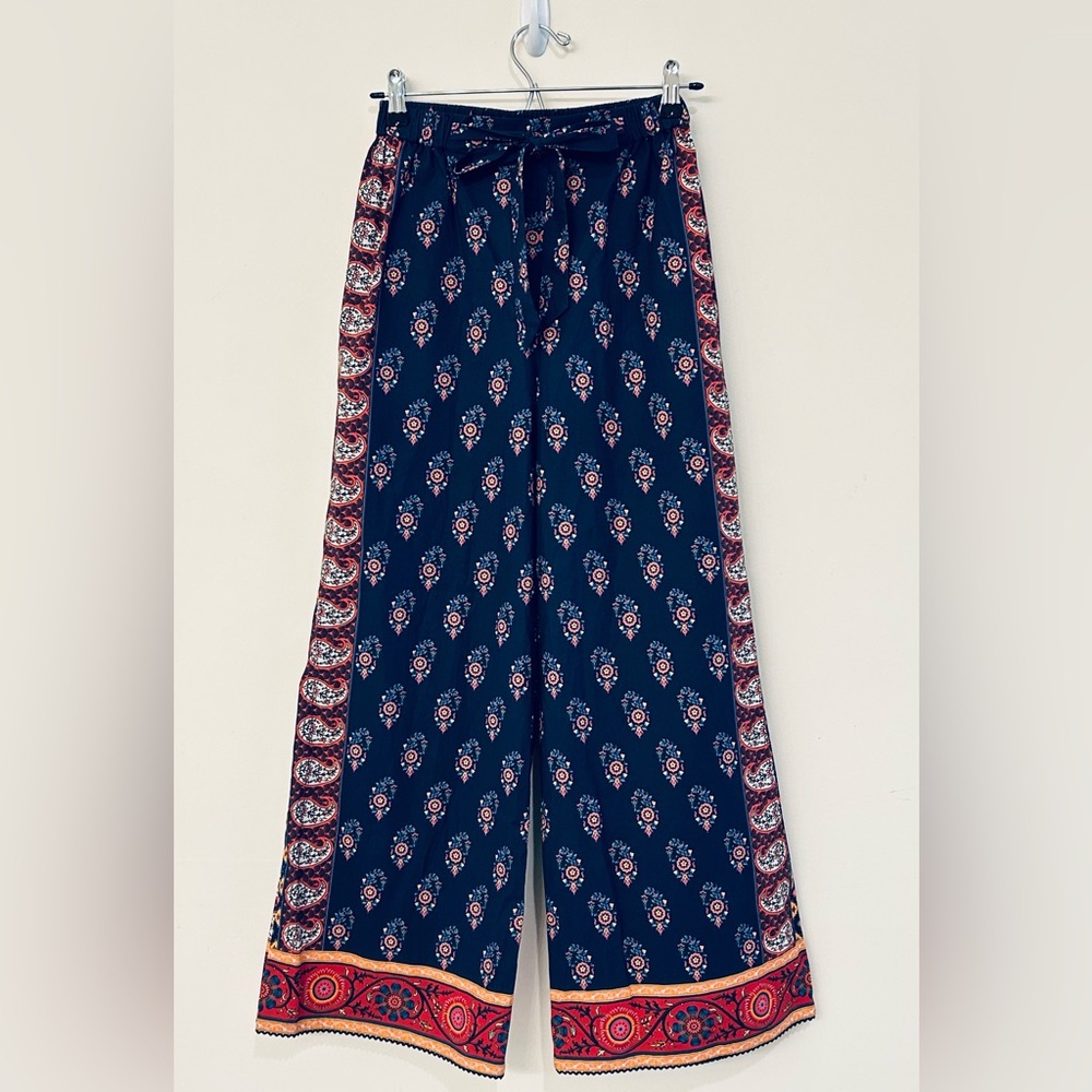 NEW Anthropologie Tanvi Kedia Colorful Bohemian Wide Leg Pants size XS NWT - Picture 12 of 12